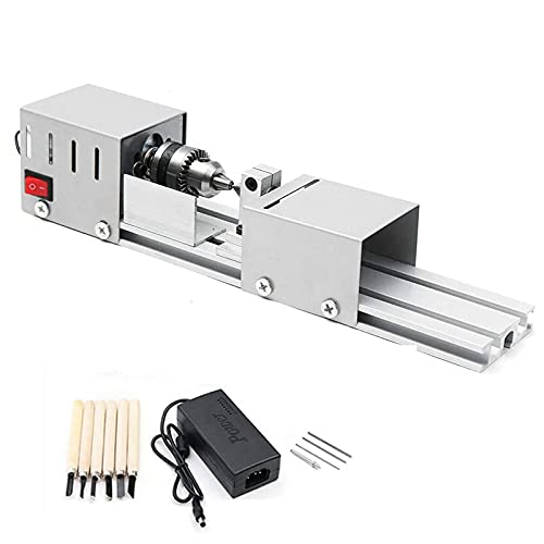 MRVAKDYDI Mini-Holzdrehmaschine, DC12-24V 96W DIY CNC Mini-Holzdrehmaschine Fräsmaschine mit Spannfutter und Drehwerkzeug 12er-Pack MRVAKDYDI Mini-Holzdrehmaschine, DC12-24V 96W DIY CNC Mini-Holzdrehmaschine Fräsmaschine mit Spannfutter und Drehwerkzeug 12er-Pack von MRVAKDYDI