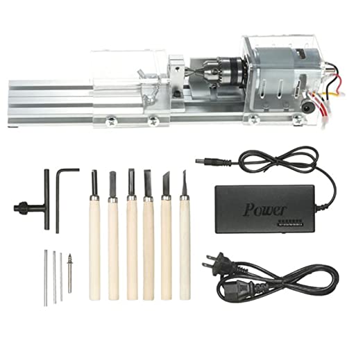 MRVAKDYDI Mini-Holzdrehmaschine, DIY Mini Holz Drehbank Perlen Polierer Grinder 100W DC12V-24V 9000 RPM 7 Geschwindigkeit Standard Set MRVAKDYDI Mini-Holzdrehmaschine, DIY Mini Holz Drehbank Perlen Polierer Grinder 100W DC12V-24V 9000 RPM 7 Geschwindigkeit Standard Set von MRVAKDYDI