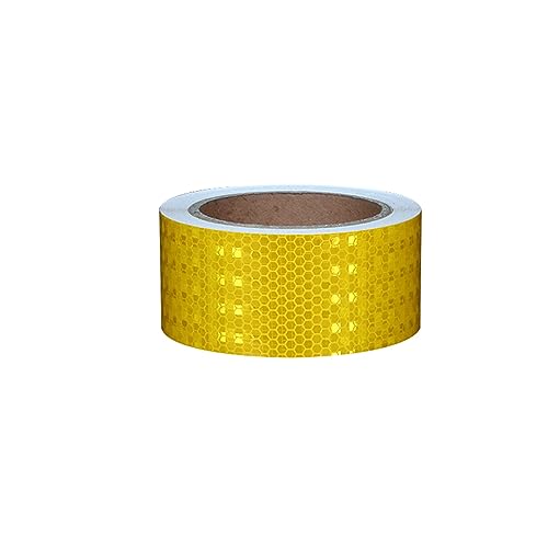 MRVAKDYDI Reflexband für den Außenbereich, Reflektierendes Klebeband, 5 cm x 10 m, Mehrfarbig(Yellow B) von MRVAKDYDI