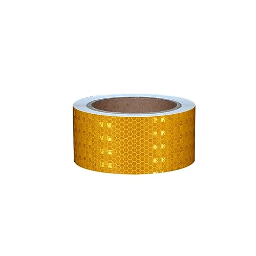 MRVAKDYDI Reflexband für den Außenbereich, Reflektierendes Klebeband, 5 cm x 10 m, Mehrfarbig(Yellow a) von MRVAKDYDI