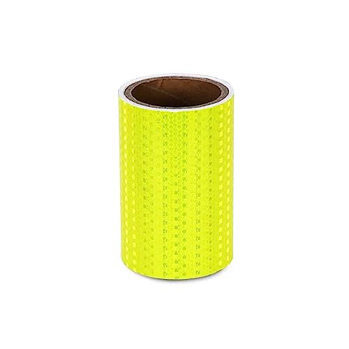 MRVAKDYDI Reflexband für den Außenbereich, Reflektierendes Klebeband 15 cm x 3 Meter Mehrfarbig(Bright Yellow) von MRVAKDYDI