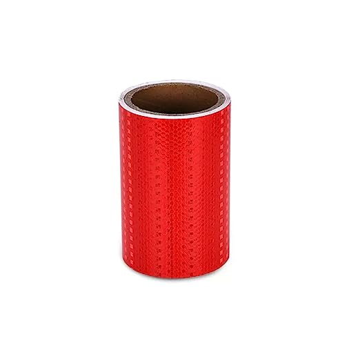MRVAKDYDI Reflexband für den Außenbereich, Reflektierendes Klebeband 15 cm x 3 Meter Mehrfarbig(Red) von MRVAKDYDI