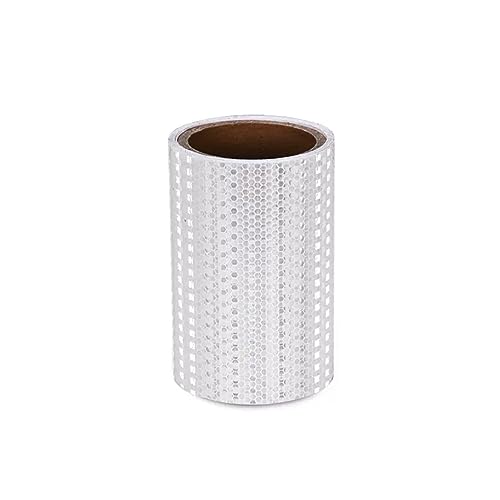 MRVAKDYDI Reflexband für den Außenbereich, Reflektierendes Klebeband 15 cm x 3 Meter Mehrfarbig(White) von MRVAKDYDI
