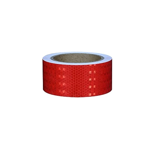 MRVAKDYDI Reflexband für den Außenbereich, Reflektor-Klebeband, 2 Zoll x 32,8 Fuß, Mehrfarbig(Red) von MRVAKDYDI