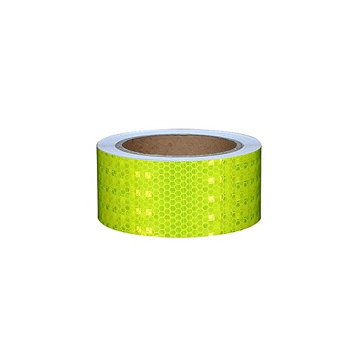 MRVAKDYDI Reflexband für den Außenbereich, Reflektor-Klebeband, 2 Zoll x 32,8 Fuß, Mehrfarbig(Yellow) von MRVAKDYDI
