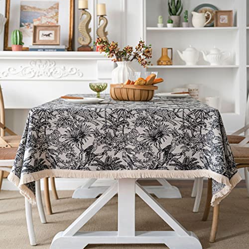 MRVAKDYDI Stick Baumwolle und Tischtuch, Couchtisch Tischdecke Gartentischdecke, Wiederverwendbare waschbare Tischdecke(Jl-07,70.9 x 55.1 inch) von MRVAKDYDI