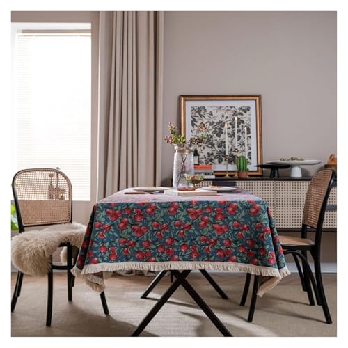 MRVAKDYDI Stick Baumwolle und Tischtuch, Couchtisch Tischdecke Gartentischdecke, Wiederverwendbare waschbare Tischdecke(Jl-11,70.9 x 55.1 inch) von MRVAKDYDI