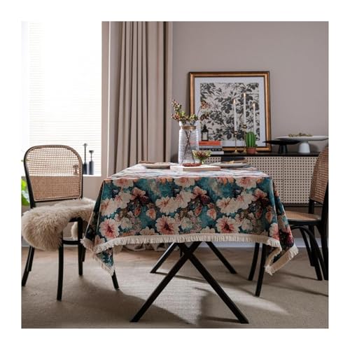 MRVAKDYDI Stick Baumwolle und Tischtuch, Couchtisch Tischdecke Gartentischdecke, Wiederverwendbare waschbare Tischdecke(Jl-12,23.6 x 23.6 inch) von MRVAKDYDI