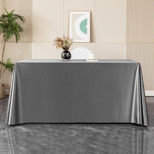 MRVAKDYDI Stick Baumwolle und Tischtuch, Esstischabdeckung for Café-Restaurant-Buffet-Tischdekoration(Dark Gray,118.1 x 78.7 inch) von MRVAKDYDI