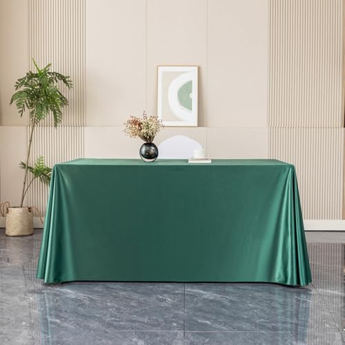MRVAKDYDI Stick Baumwolle und Tischtuch, Esstischabdeckung for Café-Restaurant-Buffet-Tischdekoration(Green,110.2 x 78.7 inch) von MRVAKDYDI