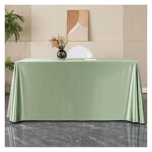 MRVAKDYDI Stick Baumwolle und Tischtuch, Esstischabdeckung for Café-Restaurant-Buffet-Tischdekoration(Light Green,110.2 x 78.7 inch) von MRVAKDYDI