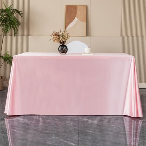 MRVAKDYDI Stick Baumwolle und Tischtuch, Esstischabdeckung for Café-Restaurant-Buffet-Tischdekoration(Pink,118.1 x 70.9 inch) von MRVAKDYDI
