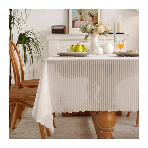 MRVAKDYDI Stick Baumwolle und Tischtuch, Karierte Tischdecke aus Polyester, länglich, for Esstisch, for Zuhause, Restaurant, Party, Buffet, Picknick(86.6 x 55.1 inch) von MRVAKDYDI
