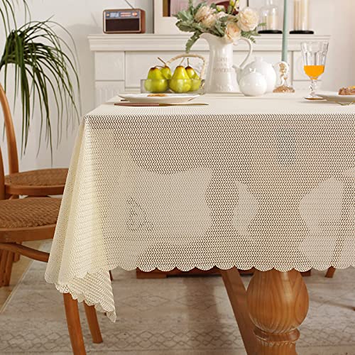 MRVAKDYDI Stick Baumwolle und Tischtuch, Quadratische Tischdecke for Essen und Hochzeiten, Bankettpartys, Tischdekoration for drinnen und draußen(Yellow,43.3 x 43.3 inch) von MRVAKDYDI