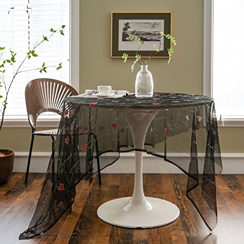 MRVAKDYDI Stick Baumwolle und Tischtuch, Spitzentischdecke mit eleganten Blumenmustern(Jl-05,102.4 x 59.1 inch) von MRVAKDYDI