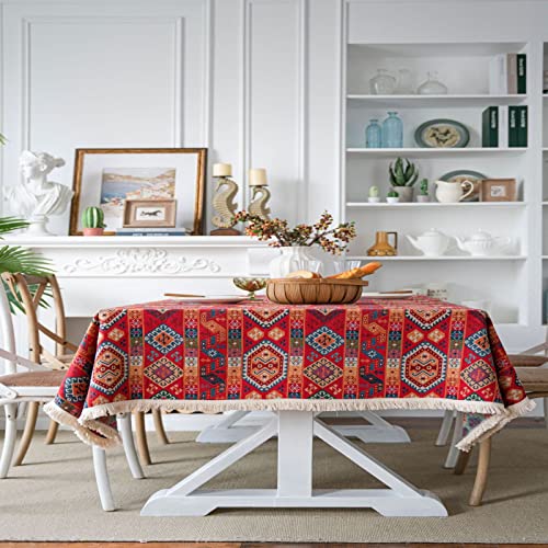 MRVAKDYDI Stick Baumwolle und Tischtuch, Tischdecke, Küchen-Esstisch und Stuhl waschbare Tischdecke(Jl-08,102.4 x 55.1 inch) von MRVAKDYDI