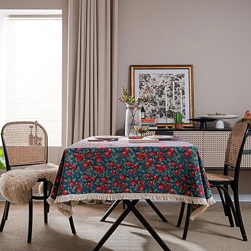 MRVAKDYDI Stick Baumwolle und Tischtuch, Tischdecke, Küchen-Esstisch und Stuhl waschbare Tischdecke(Jl-11,102.4 x 55.1 inch) von MRVAKDYDI