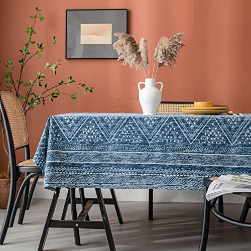 MRVAKDYDI Stick Baumwolle und Tischtuch, einfaches Tischset aus Twill, geeignet for die Dekoration der Küche zu Hause(Blue,86.6 x 55.1 inch) von MRVAKDYDI