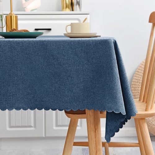 MRVAKDYDI Stick Baumwolle und Tischtuch, for Hotelparty-Bankett-Eventdekoration(Dark Blue,66.9 x 47.2 inch) von MRVAKDYDI