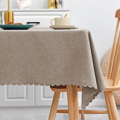 MRVAKDYDI Stick Baumwolle und Tischtuch, for Hotelparty-Bankett-Eventdekoration(Khaki,94.5 x 63 inch) von MRVAKDYDI