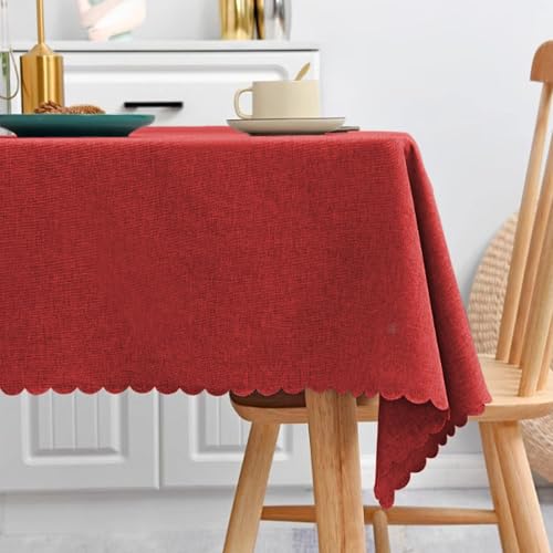 MRVAKDYDI Stick Baumwolle und Tischtuch, for Hotelparty-Bankett-Eventdekoration(Red,55.1 x 55.1 inch) von MRVAKDYDI