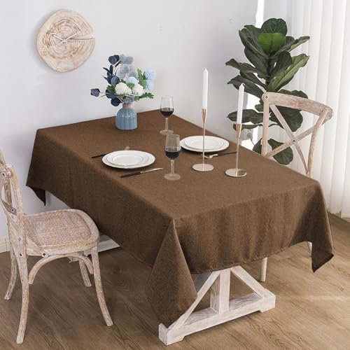 MRVAKDYDI Stick Baumwolle und Tischtuch, for Küchen-Esstischdekorationen(Coffee,59.1 x 35.4 inch) von MRVAKDYDI