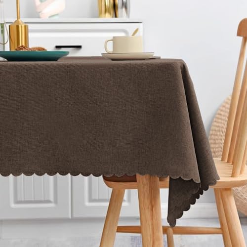 MRVAKDYDI Stick Baumwolle und Tischtuch, for Küchen-Esstischdekorationen(Coffee,70.9 x 47.2 inch) von MRVAKDYDI