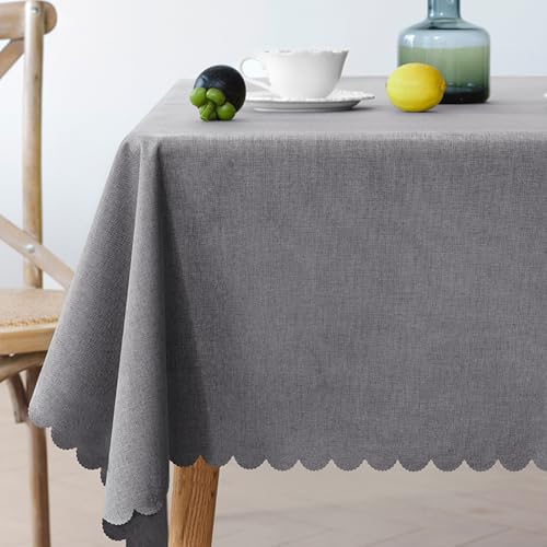 MRVAKDYDI Stick Baumwolle und Tischtuch, for Küchen-Esstischdekorationen(Dark Gray,86.6 x 55.1 inch) von MRVAKDYDI