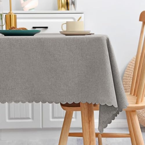 MRVAKDYDI Stick Baumwolle und Tischtuch, for Küchen-Esstischdekorationen(Light Gray,70.9 x 47.2 inch) von MRVAKDYDI