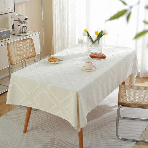 MRVAKDYDI Stick Baumwolle und Tischtuch, for den Tisch dient zur Küchentischdekoration(Beige-2,78.7 x 53.1 inch) von MRVAKDYDI