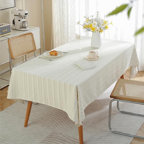MRVAKDYDI Stick Baumwolle und Tischtuch, for den Tisch dient zur Küchentischdekoration(Beige-3,66.9 x 43.3 inch) von MRVAKDYDI
