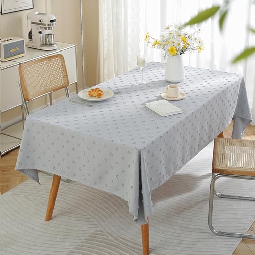 MRVAKDYDI Stick Baumwolle und Tischtuch, for den Tisch dient zur Küchentischdekoration(Gray-1,78.7 x 53.1 inch) von MRVAKDYDI