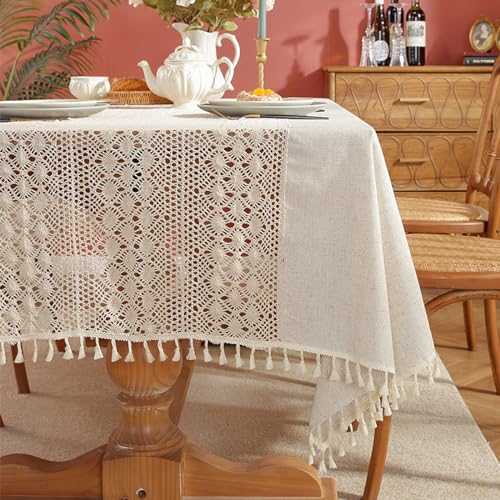 MRVAKDYDI Stick Baumwolle und Tischtuch, for den Tisch dient zur Küchentischdekoration(Jl-02,78.7 x 55.1 inch) von MRVAKDYDI