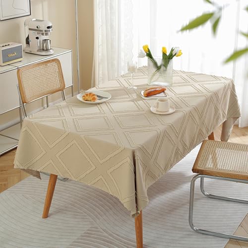 MRVAKDYDI Stick Baumwolle und Tischtuch, for den Tisch dient zur Küchentischdekoration(Khaki-2,53.1 x 35.4 inch) von MRVAKDYDI