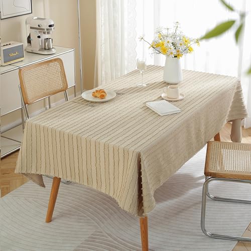 MRVAKDYDI Stick Baumwolle und Tischtuch, for den Tisch dient zur Küchentischdekoration(Khaki-3,66.9 x 43.3 inch) von MRVAKDYDI