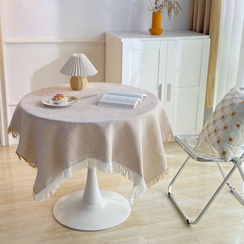 MRVAKDYDI Stick Baumwolle und Tischtuch, for den Tisch dient zur Küchentischdekoration(Khaki - a,102.4 x 70.9 inch) von MRVAKDYDI