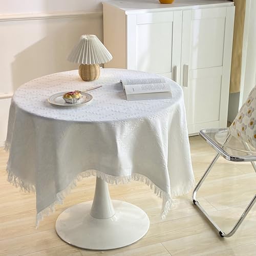 MRVAKDYDI Stick Baumwolle und Tischtuch, for den Tisch dient zur Küchentischdekoration(White - C,90.6 x 70.9 inch) von MRVAKDYDI