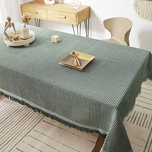 MRVAKDYDI Stick Baumwolle und Tischtuch, waschbare und Wiederverwendbare Küchentischdecke(Green,70.9 x 70.9 inch) von MRVAKDYDI