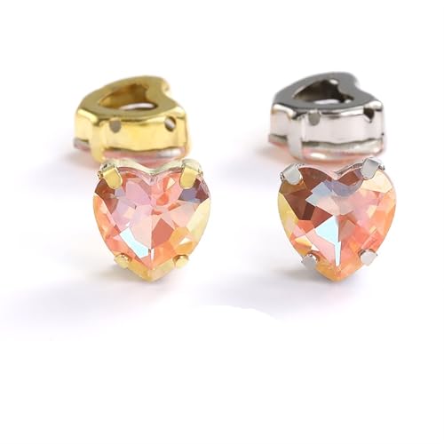 MRVAKDYDI Strasssteine zum Aufnähen für Kunsthandwerk， Claw Setting Glass Rhinestones In Silver and Gold 10mm and 12mm Pack of 10(Color-06,SILVER-10PCS-10MM) von MRVAKDYDI