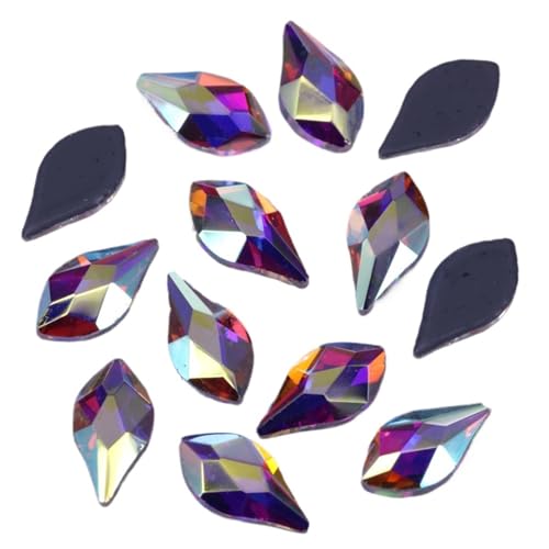 MRVAKDYDI Strasssteine zum Aufnähen für Kunsthandwerk， Hot fix Iron On Rhinestones Flame Flat Back 4x8mm Pack of 50-360 Pcs(50Pcs) von MRVAKDYDI