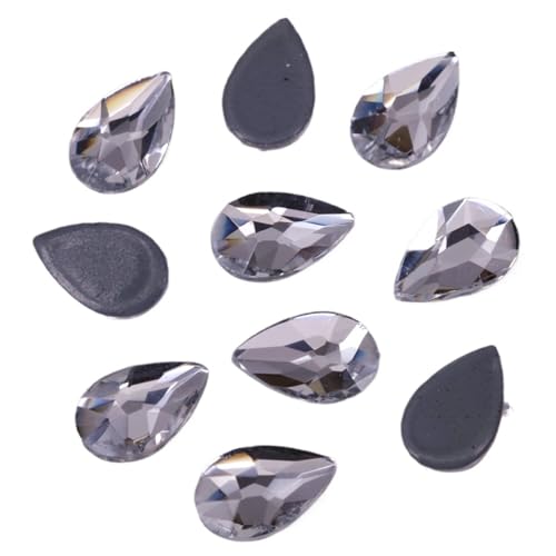 MRVAKDYDI Strasssteine zum Aufnähen für Kunsthandwerk， Hot fix Rhinestones Iron On Flat Back Pear Shape 5x8mm Pack of Multiple Quantities(50Pcs) von MRVAKDYDI