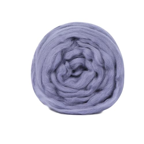 MRVAKDYDI Trockenfilzwolle, Spinnwolle Ball Roving Wollfaser for Nadelfilzmaterial DIY Handwerk Wolle 80g 1pc Multicolor(Type20) von MRVAKDYDI