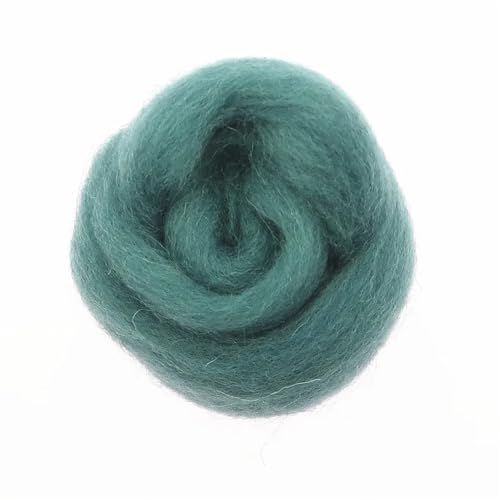MRVAKDYDI Trockenfilzwolle, Wollfaser Roving Nadelfilzen Spinnen DIY Handwerk Material Multicolor 10g/50g/100g(41,100g) von MRVAKDYDI