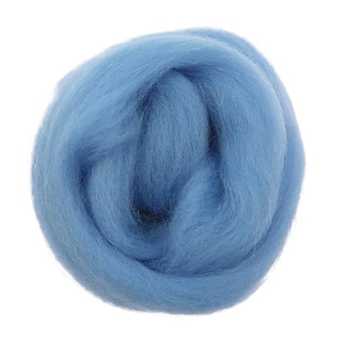 MRVAKDYDI Trockenfilzwolle, Wollfaser Roving for Nadelfilzen, Spinnen, Basteln, Mehrfarbig, 10 g/50 g/100 g(2,10g) von MRVAKDYDI