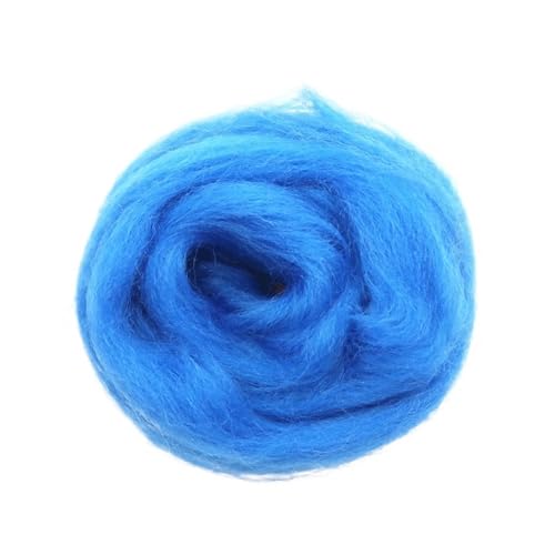 MRVAKDYDI Trockenfilzwolle, Wollfaser Roving for Nadelfilzen, Spinnen, Basteln, Mehrfarbig, 10 g/50 g/100 g(4,100g) von MRVAKDYDI