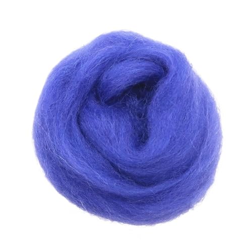 MRVAKDYDI Trockenfilzwolle, Wollfaser Roving for Nadelfilzen, Spinnen, Basteln, Mehrfarbig, 10 g/50 g/100 g(5,50g) von MRVAKDYDI