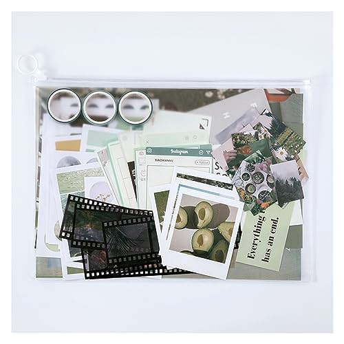 MRVAKDYDI Vintage-Ästhetik-Scrapbook-Set, Scrapbook Kit 64er Pack mit Scrapbook-Papieraufklebern Washi Tape Journaling Planner(2) von MRVAKDYDI