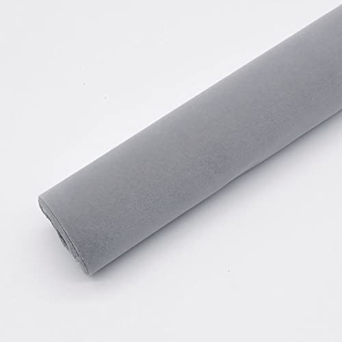 MRVAKDYDI Weicher Samtstoff mit Selbstklebender Rückseite, Beflockter Stoff for DIY Handwerk Schublade Liner Multicolor 50cm x 148cm(11 Gray) von MRVAKDYDI