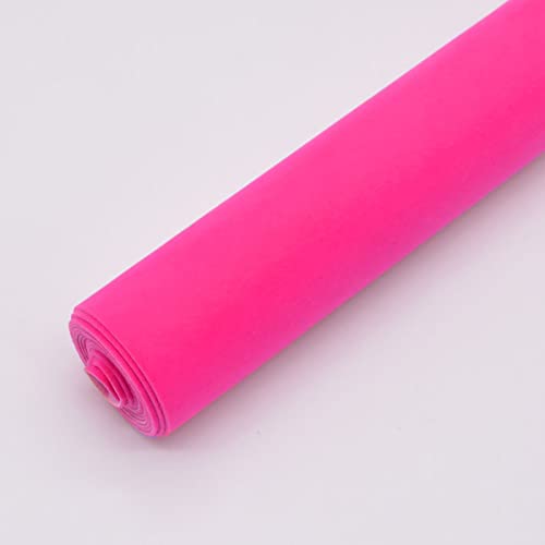 MRVAKDYDI Weicher Samtstoff mit Selbstklebender Rückseite, Beflockter Stoff for DIY Handwerk Schublade Liner Multicolor 50cm x 148cm(18 Dark Pink) von MRVAKDYDI