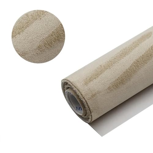 MRVAKDYDI Weicher Samtstoff mit Selbstklebender Rückseite, DIY Selbstklebende Samt Wildleder Stoff Liner Rolle Multicolor Mehrere Größen(Beige,50cm x 149cm) von MRVAKDYDI